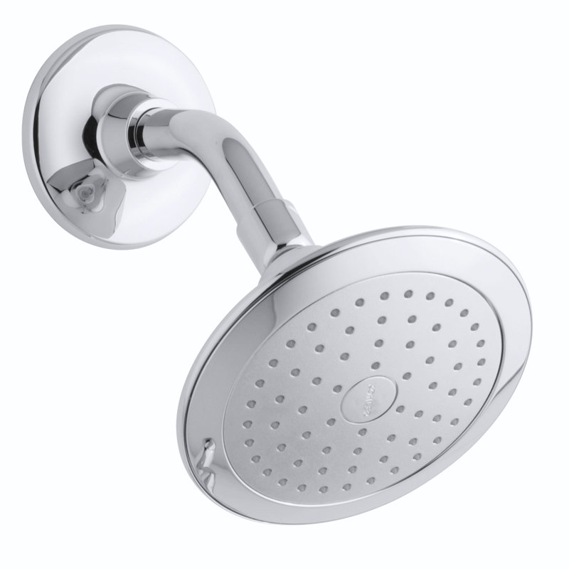 Alteo 2.5 GPM Single-Function Wall-Mount Shower Head with Katalystâ¢ Air-Induction Spray, Polished Chrome