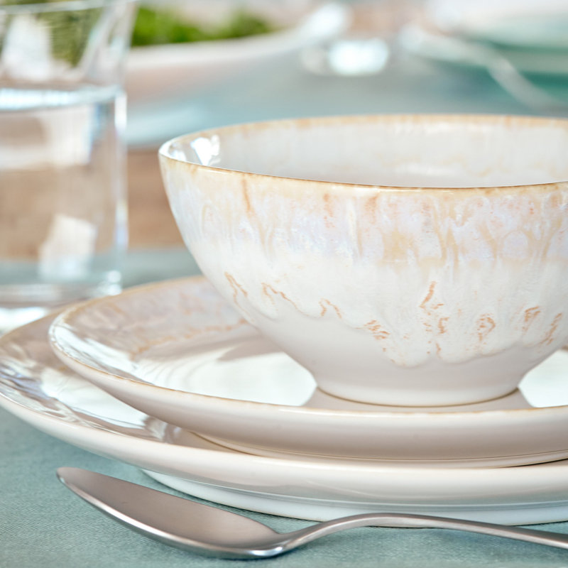 Taormina Fine Stoneware Soup Bowl, White