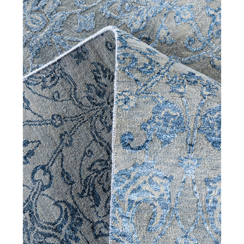 Overdyed One-of-a-Kind 9'1" x 12'3" Hand Knotted Area Rug