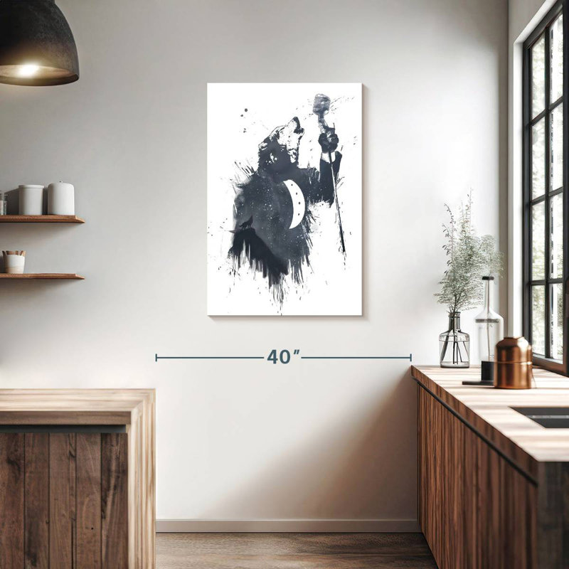 Brampt Wolf Song I, 36" H x 24" W