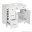 36" Modern Storage Bathroom Vanity Cabinet with Ceramic Sink, Adjustable Shelves, Drawers-116858987
