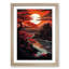 Japanese Sunset Symbolism - Framed Print-805778741-805778744