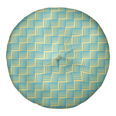 Coussin de sol classique à rayures Baskettressées