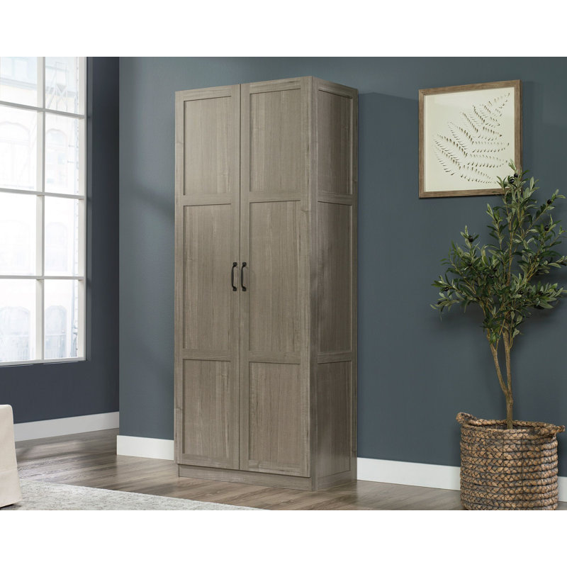 Rubik 29.685'' Wide Accent Cabinet, Black, Gray