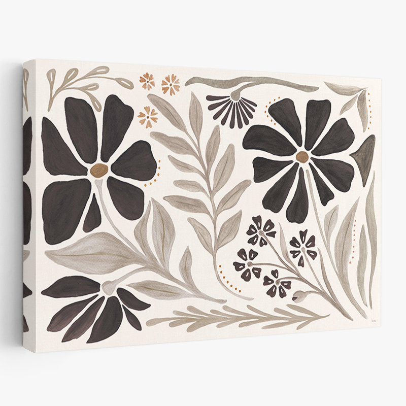 Boho - Modern Petals I Neutral, 32" H x 48" W