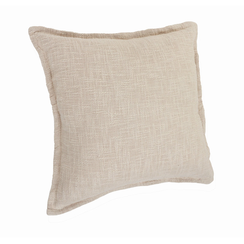 Housse et insert de coussin carré 100% coton , Polyester/ Bourre en polyester