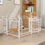 Parc pour chien 24 pouces intérieur 8 panneaux enclos en métal pour animal de compagnie clôture extérieure pour chien avec enclos-116225418-116225419