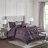 7 Piece Tufted Comforter Set Plum