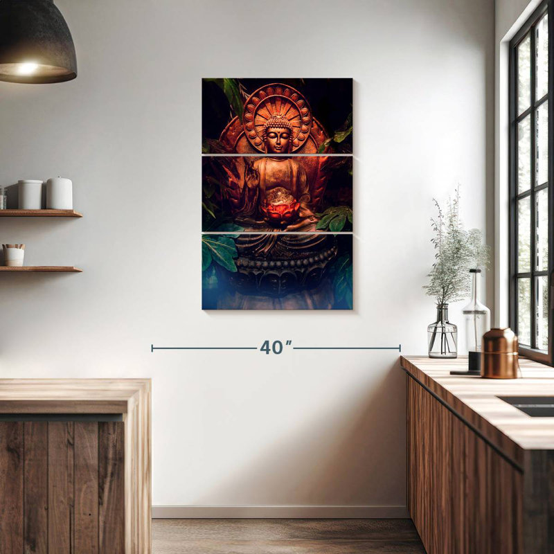 Statue de Bouddha Adella, H 38 po x l 24 po