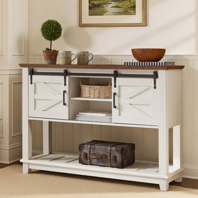 Console de 46 po Chimira, blanc