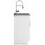  Armoire de buanderie avec robinet et évier en acier inoxydable - Blanc-1285910482