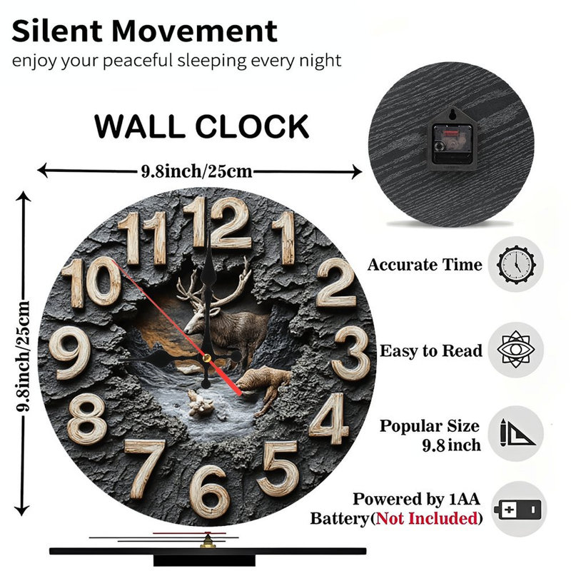 Horloge murale en pierre