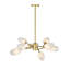 Lustre 8 lumières avec abat-jour en verre Harland-122499230-88071750