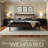 Wichita Queen Size Bed Frame with Headboard & Footboard, Solid Wood Platform Bed, 12 Strong Slatted with Metal Legs, Anti-Noise & Slip-Free, Dark Roast Oak Finish-265447942-265447960