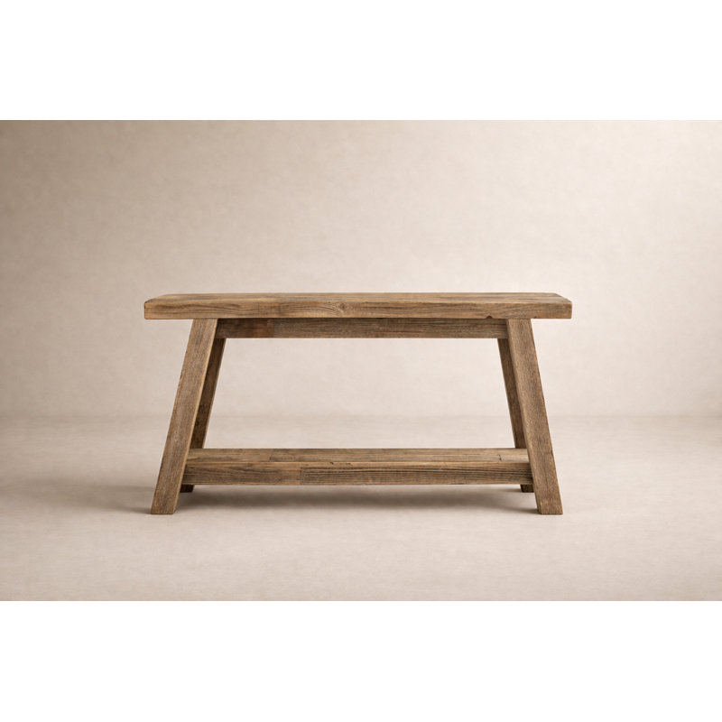 The Camden Console – Reclaimed Wood Table With Recessed Top Detail (46x8x28h)