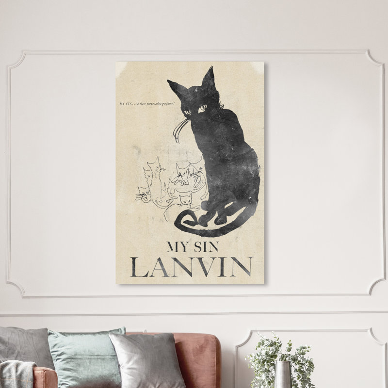 My sin on toile, H 15 po x l 10 po