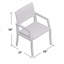 Ensemble de 2 chaises de patio Rhode Island