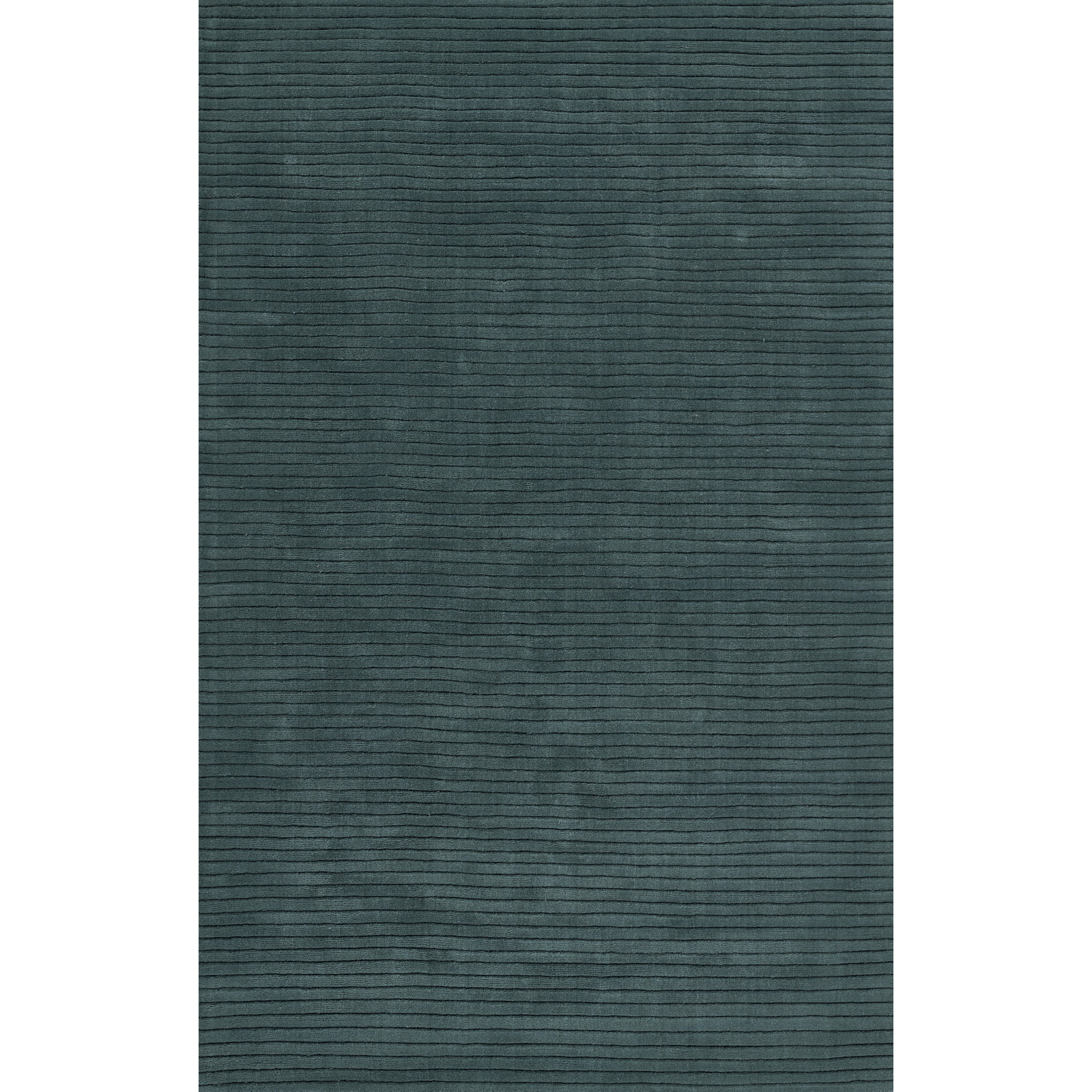 Guiness Blue Hand-Loomed Wool Rug, Rectangle 2' x 4'
