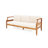 Folkston Mid-Century Modern Acacia Wood Outdoor Conversation Set With Water-Repellent Cushions-125585550