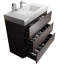 Meuble-lavabo de salle de bain 36 po - Noyer, lavabo blanc, rangement spacieux, lavabo moderne élégant, intégrale de finition, thème-1745266852-1745266854