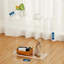 Console étroite en acrylique pour entrée 18 x 7 x 20 pouces avec pieds carrés
