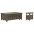 Holton Lift Top Storage Caster Cocktail Table With Chairside End Table