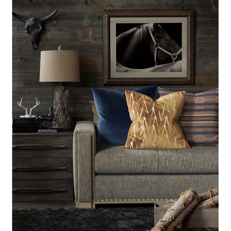 Plush Throw Pillow Cover & Insert, Plush Denim, Feather