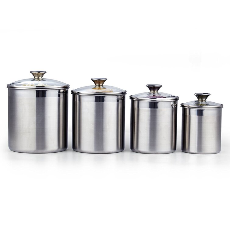 Stainless Steel Tea Sugar Container Set, For Kitchen