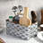 4-Slot Galvanized Metal Flatware Caddy