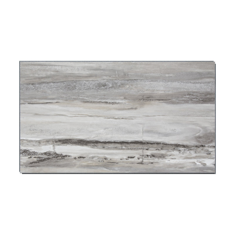 Palisade 25.6 in. x 14.8 in. Interlocking Vinyl Waterproof Wall Tiles, Louvre Granite