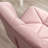 Mauve Diamond Tufted Adjustable Swivel Office Chair-650434884