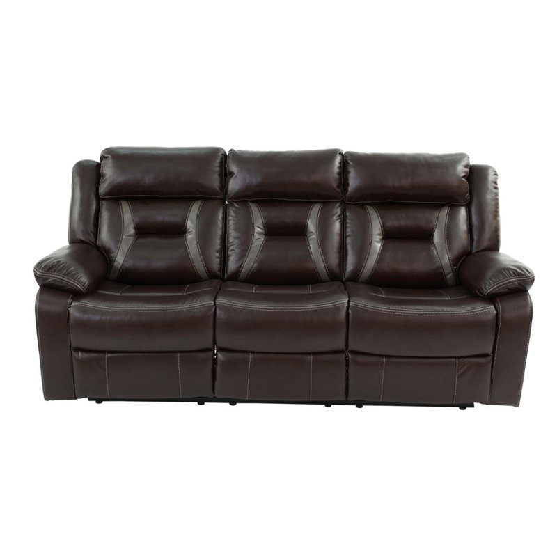 Chadley RECLINING SOFA, Dark Rosy Brown