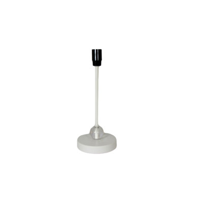 Base de lampe d'appoint blanche seulement