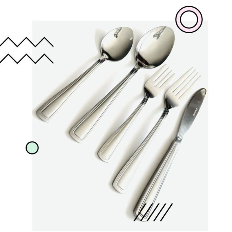 Ensemble de couverts 30 pièces, service pour 6