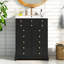 Meuble-lavabo de 24 po avec tiroir et deux portes à fermeture en douceur, armoire de rangement peinte moderne avec lavabo en céramique, meuble-lavabo simple élégant pour les petits espaces