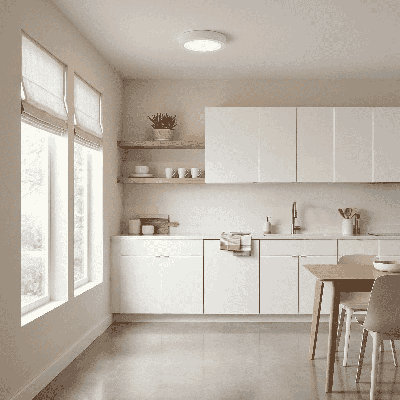 Raed LED Flush Mount in White