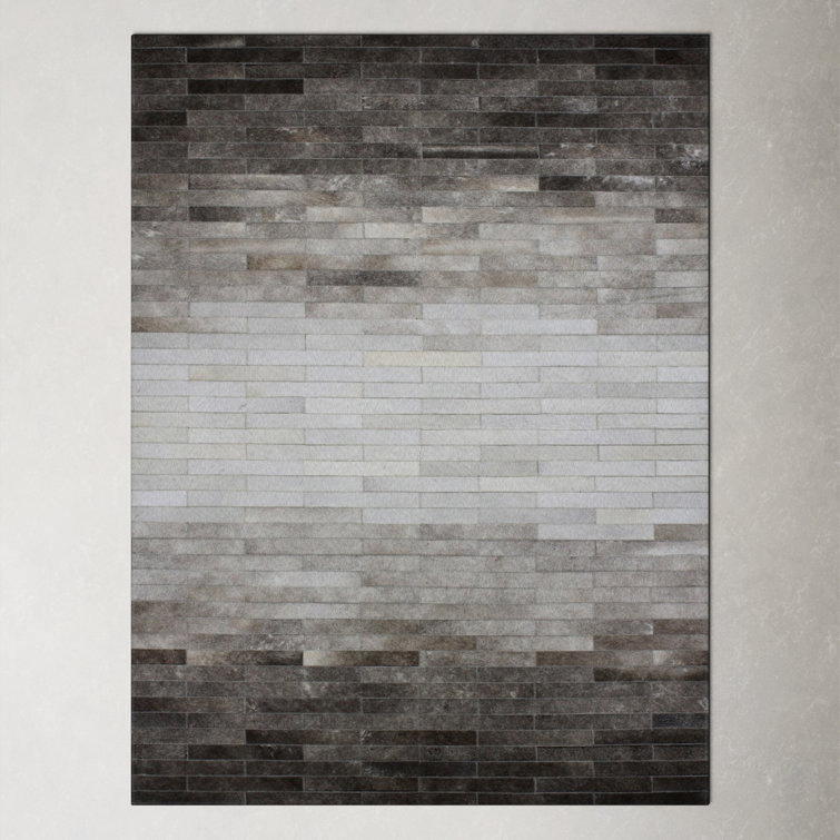 Deanna Striped Handmade Flatweave Grey Area Rug