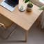 Simple Lght Brown Durable Oak Writing Desk-595598591