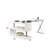 Jessika Foldable L-Shaped Glass Executive Desk-1567070595