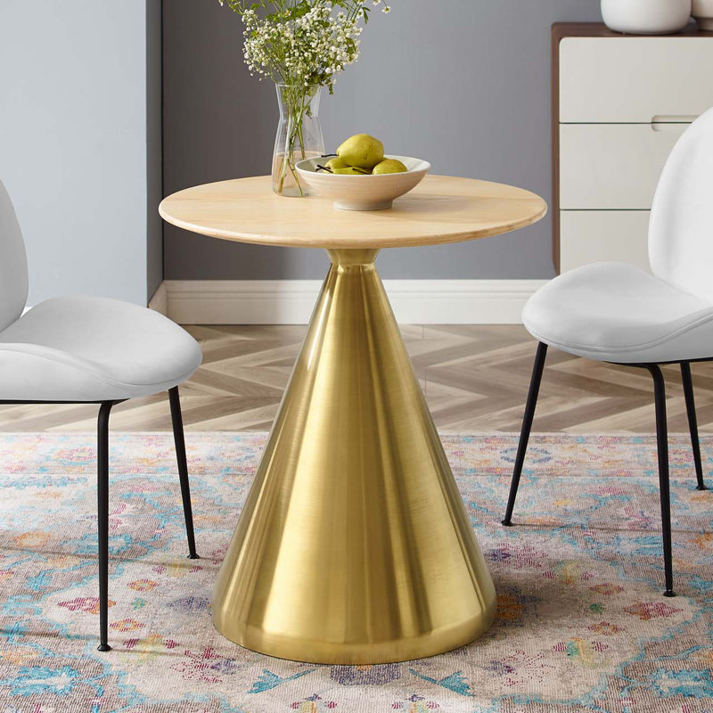 Table de salle à manger Tupelo par Modway, Naturel, L 27,5 po x l 27,5 po