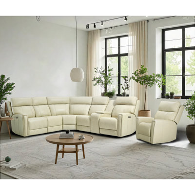 Un canapé modulaire inclinable électrique et un fauteuil inclinable