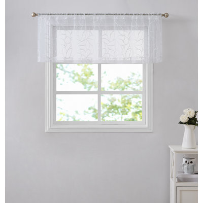Floral Tailored Window Valance