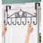 Iron Seamless Over-The-Door Hook Rack