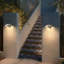 Aedan Black Integrated LED Outdoor Wall Light Built-in Motion Sensor-1788490253