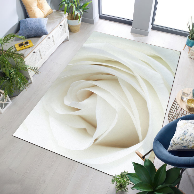 Scenic Ocean Sunset Print Non-Woven Soft Rug Ideal for Living Room Bedroom and Office Decor, Rectangle 3'3" x 6'7"