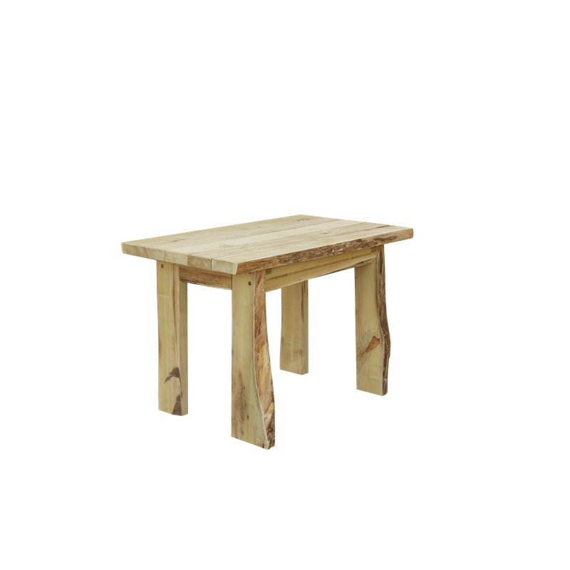 Table de salle à manger en bois Raphael, Brut, H 30 po x L 44 po x l 28 po