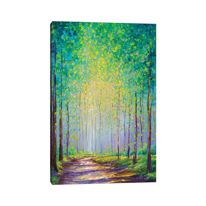 «Afprès Stroll» par Kimberly Adams - reproduction d'art sur toile tendue, H 60 po x l 40po x P 1,5 po