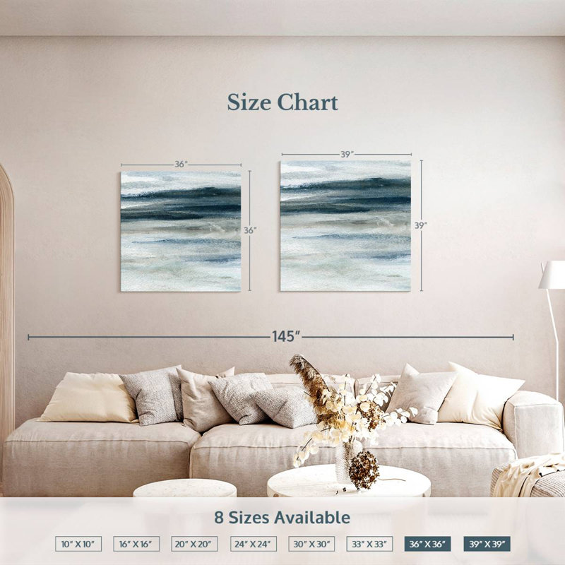 Ocean Currents II, 39" H x 39" W