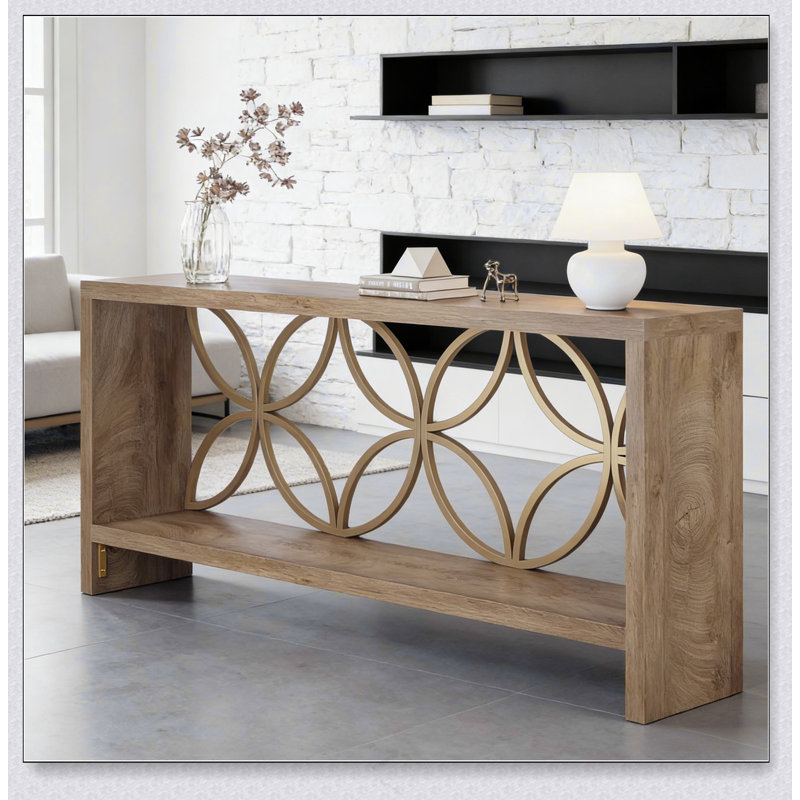 Élégante table d'entrée, console, table de canapé stable