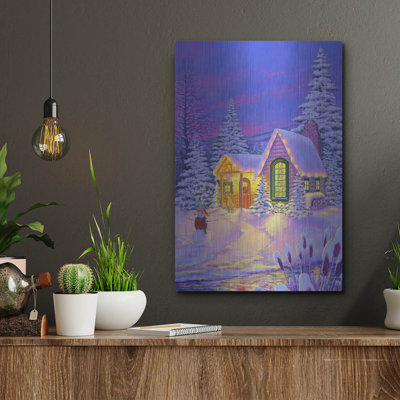 Millwood Pines 'Xmas Cabin' by Christopher Nick, Metal Wall Art